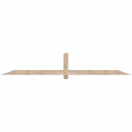 Ekena Millwork Eugene Smooth Timber Gable Bracket, Douglas Fir, 96"W x 16"H x 1 1/2"D x 3 1/2"F, 4/12 Pitch GBW096X16X0204EUG00SDF